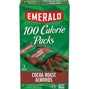 lot 50087 image: Emerald Nuts Cocoa Roast Almonds, 100 Calorie Packs, 7 Count