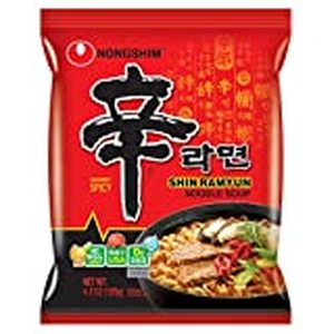 lot 50097 image: Nongshim Shin Noodle Ramyun Gourmet Spicy, 4.2-Ounce Packages, 20-Count