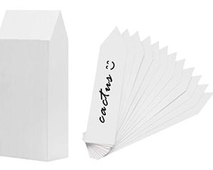 lot 50219 image: GROWNEER 600 Packs 4x0.8 Inches Plant Labels Stake Type Tags Plastic Garden Labels Nursery Tags for Flowers, Vegetables, Seedlings, Seed (White)