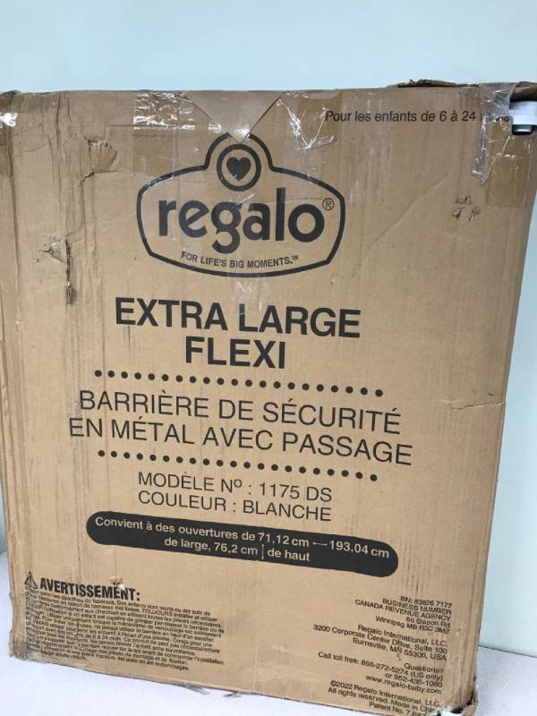 Regalo Open Area Baby Gate In White Up To 76 With Walk Through Door Tuesday Night Auction From Pro Genesis With Great Items That Everybody Love To Have Them Swimming Pool