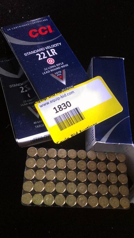 lot 1830 image: 150 Rounds of CCI 22lr