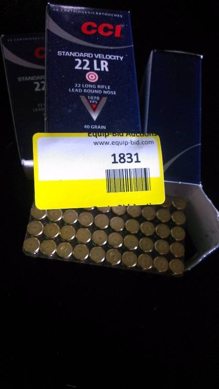 lot 1831 image: 150 Rounds of CCI 22lr