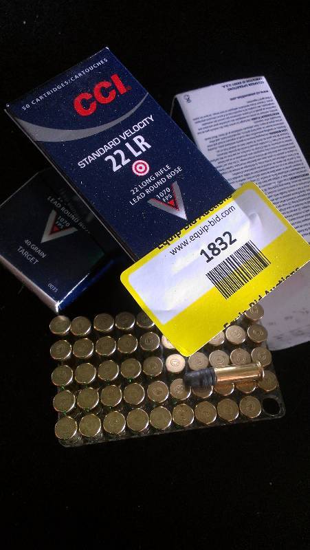 lot 1832 image: 150 Rounds of CCI 22lr