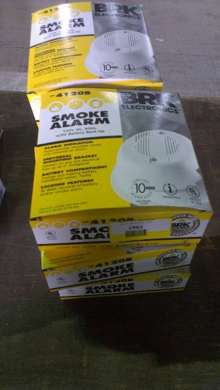 lot 1861 image: 6 New BRK Smoke Alarms
