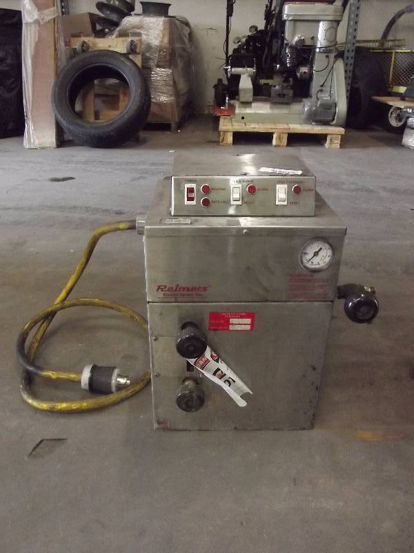 lot 1121E image: REIMERS ELECTRA STEAM MACHINE  Automatic Feed Steam Cleaning Machine
