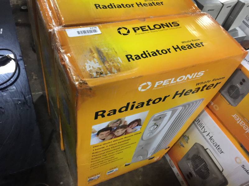 lot 1280 image: PELONIS ULTRA QUIET WHOLE ROOM 1500 WATT 3 SETTING RADIATOR HEATER WITH THERMOSTAT