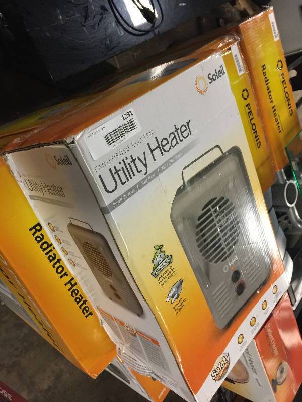 lot 1291 image: PELONIS ULTRA QUIET WHOLE ROOM 1500 WATT 3 SETTING RADIATOR HEATER WITH THERMOSTAT