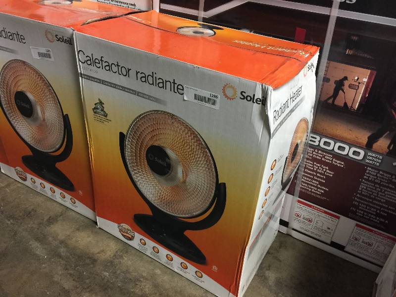 lot 1286 image: Soleil� Parabolic Halogen RADIANT Heater