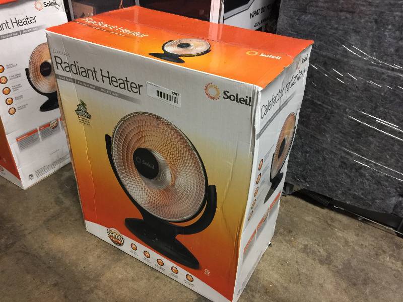 lot 1287 image: Soleil� Parabolic Halogen RADIANT Heater