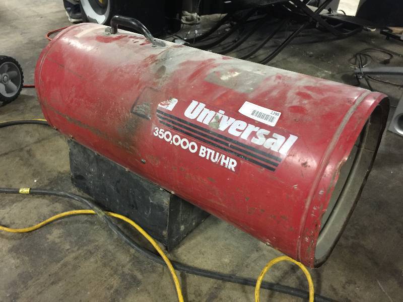 lot 1298 image: Universal 350,000 BTU Propane Forced-Air Heater