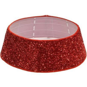 lot 1752 image: 30 in. Christmas Tree Collar, Red