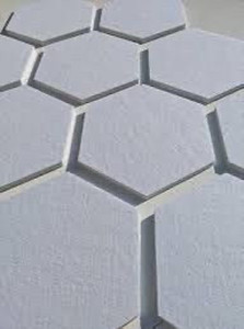 lot 1767 image: 12 pack Acoustic Panels - Grey - Hexagon