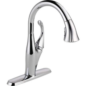 lot 1781 image: Delta Addison Single-Handle Pull-Down Sprayer Kitchen Faucet with MagnaTite Docking in Chrome