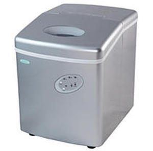 lot 1792 image: NewAir - 28-lb Portable Ice Maker - 3 Ice Sizes - Silver
