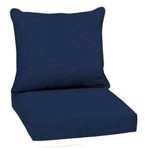 lot 1858 image: Arden Selections Outdoor Deep Seat Set Leala Texture Sapphire