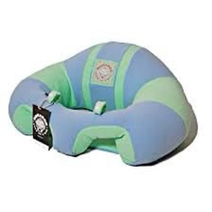 lot 1864 image: The Original Hugaboo Infant Sitting Chair - Blue N Green