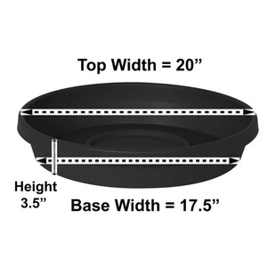 lot 1867 image: set of 4-Bloem Terra 20 Plant Saucer Tray
