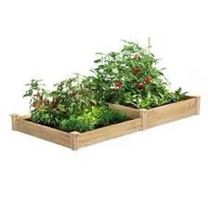 lot 1878 image: 4 ft. x 8 ft. x 7-10.5 in. Original Cedar Raised Garden Bed