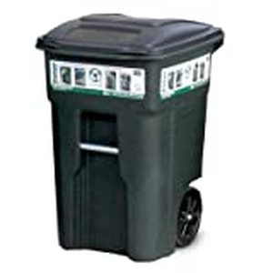 lot 1885 image: Toter 48 Gal. Trash Can Greenstone with Wheels and Lid