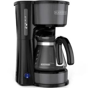 lot 1800 image: BLACKDECKER 5 Cup 4-in-1 Station Coffeemaker �� Black Stainless Steel