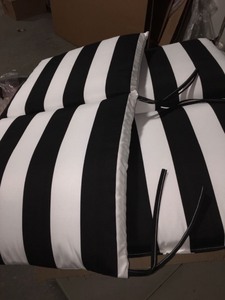 lot 1819 image: Black & White Cushions