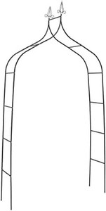 lot 1820 image: Metal Garden Arch, Garden Arbor with Gothic Style, 84 High x 47 Wide,