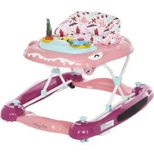 lot 1821 image: Dream On Me Baby Steps Activity Walker and Rocker, Pink