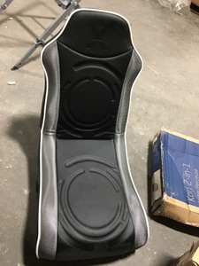 lot 1832 image: rocker x gaming chair black and silver