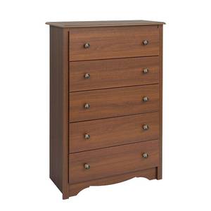 lot 36155 image: Prepac Monterey 5-Drawer Dresser cherry upright