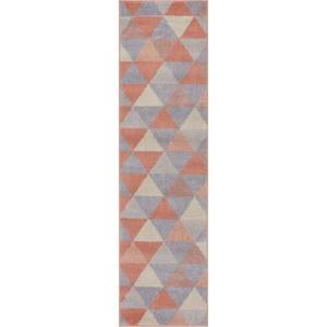 lot 36162 image: Well Woven Mystic Alvin Mid-Century Modern Geometric Blush 2 x 73 Runner Rug