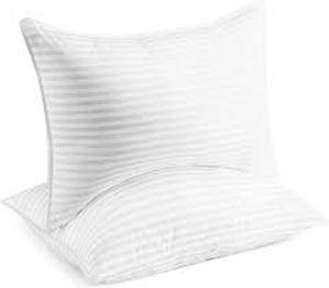 lot 36139 image: Beckham Hotel Collection Super Plush Gel king pillow set of 2 white