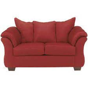 lot 36136 image: 175 cw loveseat red pld