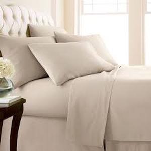 lot 36174 image: Carlton court luxury linens 6pc king sheet set