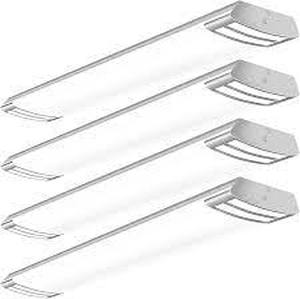 lot 36208 image: antlux 4ft led wraparound kitchen lamps 4pack