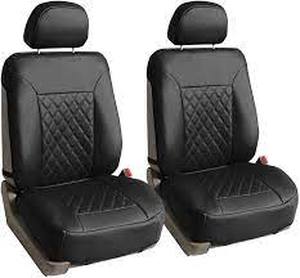 lot 36209 image: luxury seat cushion black lingvido 2pc diamond leather front