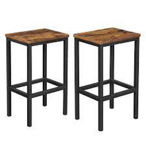 lot 36210 image: Vasagle bar stool 1only set of 2brown and black