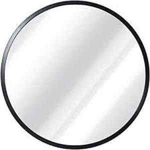 lot 36212 image: round mirror black frame not broken