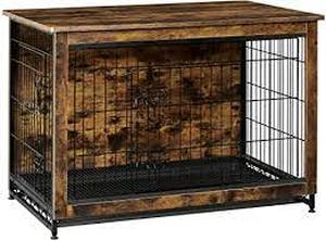 lot 36214 image: feandrea furniture dog crate brown