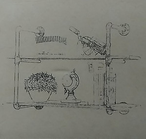 lot 32108 image: Industrial Wall Shelf