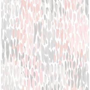 lot 32126 image: Blush Make It Rain Peel And Stick Wallpaper