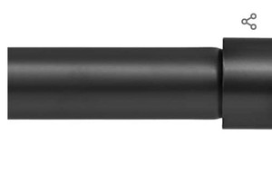 lot 32160 image: 1 curtain rods 48-86, black