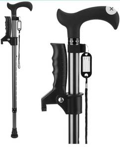lot 32204 image: Yayayo Aluminum Alloy Lightweight Height Adjustable Walking Stick