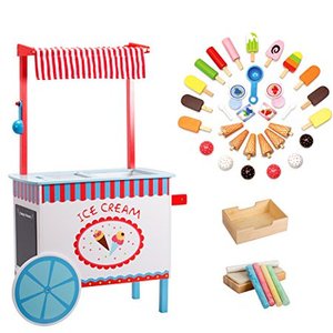 lot 32258 image: Ice Cream Cart by Svan - Real Wood Construction