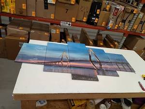 lot 32266 image: 5 piece decorative wall art