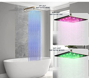 lot 32294 image: suguword 16 led rainshower head