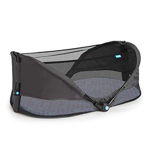 lot 32309 image: Munchkin Brica Fold N Go Travel Bassinet, Grey