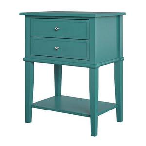 lot 32354 image: Ameriwood Home Franklin Accent Table with 2 Drawers in Emerald