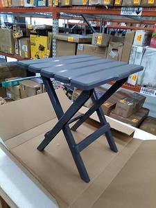 lot 32379 image: Plastic Folding End Table