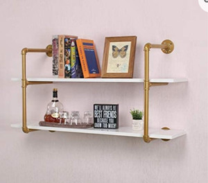 lot 32387 image: Industrial Retro Pipe Shelf