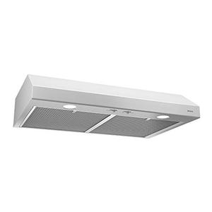 lot 32403 image: Broan-NuTone BCSD136WW Exhaust Fan for Under Cabinet Glacier Range Hood with Light, White, 36-inch